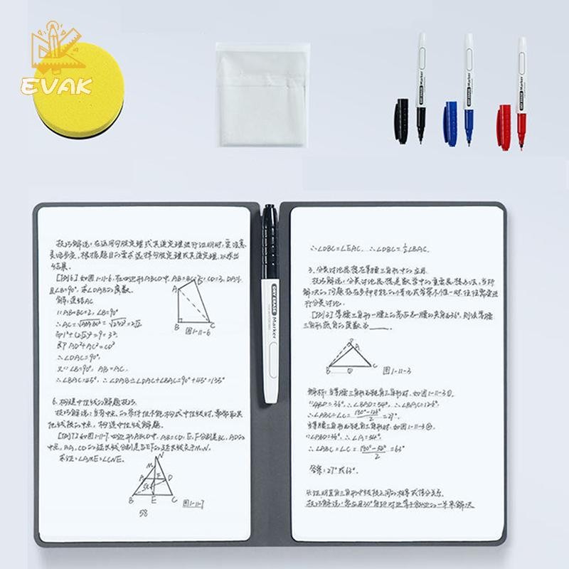 Alittlesetrtu A5 Sách Sổ Tay Bảng Trắng Có Thể Tái Sử Dụng Với Bút Bảng Trắng Miễn Phí Xóa Vải Lập Kế Hoạch Hàng Tuần Sổ Tay Di Động VN