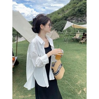 Áo sơ mi trắng nữ mùa hè mỏng chống nắng