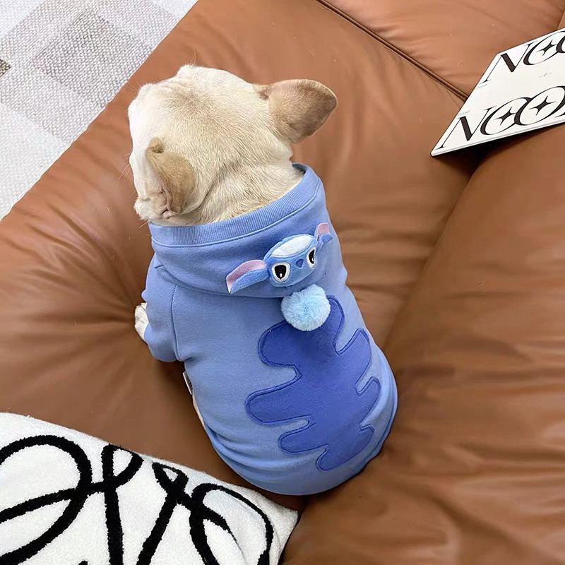 Thú Cưng Dễ Thương Lót Lông Cừu Dày Áo Teddy Gấu Trúc Chó Mùa Thu Đông Áo Chui Đầu