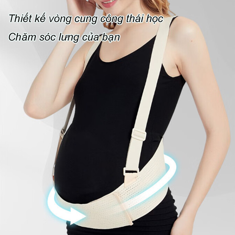 Đai đỡ bụng bầu，Đai nâng đỡ bụng bầu ，Thoáng khí và có thể điều chỉnh， Giảm đau lưng ，Chống Rạn Bụng