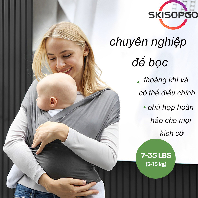 Địu Vải Cao Cấp Cho Bé Ergonomic，Địu Vải Đa Năng Chất Liệu Cotton， Thoáng Mát Em Dịu