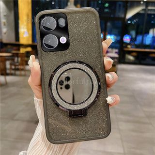 Ốp Điện Thoại Lấp Lánh Mạ Oppo Reno 13F 5G Cho Oppo Reno 14 13 Pro 13Pro 14F Reno14 Reno13F 4G 5G Trong Suốt Bling Mềm TPU Vỏ Silicon Gương Giá Đỡ Vòng Từ Tính Ốp Lưng