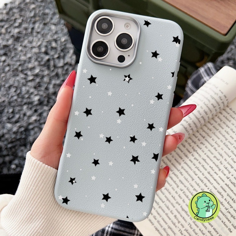 Ốp Điện Thoại Da Ins Style Cho Samsung Galaxy A55 A35 A25 A54 A34 A24 A73 A53 A33 A23 M13 M23 F23 5G 4G Vỏ Mềm Chống Sốc Ngôi Sao Dễ Thương