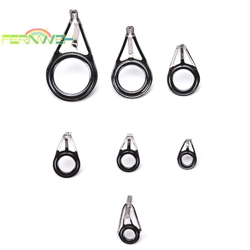 [Fernweh] 7 Chiếc Kích Thước Hỗn Hợp Câu Cá Top Nhẫn Cần Cực Bộ Dụng Cụ Sửa Chữa Dòng Hướng Dẫn Bộ Mắt Mới [MỚI]