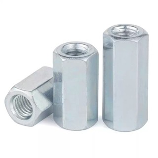 ((LXY) Ống nối ty ren lục giác mạ kẽm  - Nối ren Đai ốc n M10 / M12 / M14 / M16 / M18 / M20 / M22 / M24 (RM-VN-1)