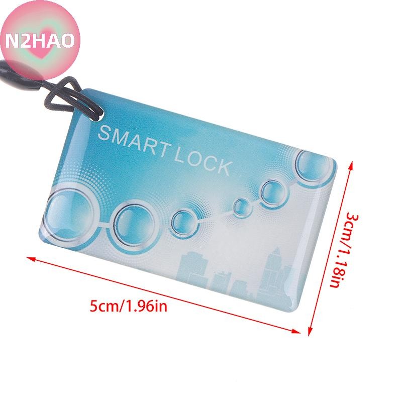 N2hao 10 Chiếc 13.56Mhz Thẻ IC Tuya TTlock BLE Điện Tử Khóa Cửa Thông Minh Thẻ Kỹ Thuật Số Khóa Vân Tay Thông Minh Mở Khóa Thẻ RFID Nhỏ n