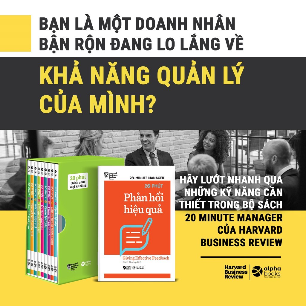 Sách - Bộ Sách 20 Minute Manager - HBR 20 Phút (Combo 10 Cuốn Tặng Kèm Boxset Sang Trọng)