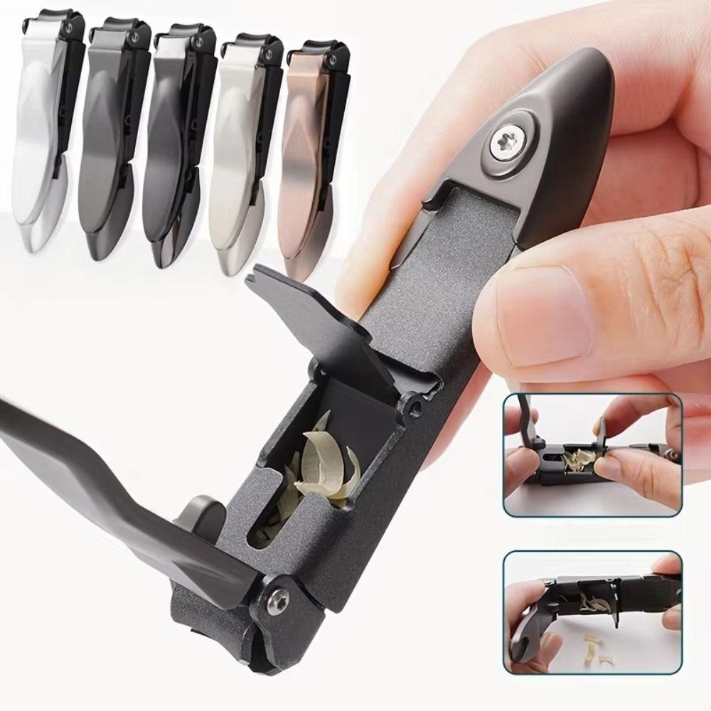 Máy cắt móng tay HIGHVIEWLS, Máy cắt móng tay chống bắn tỉa thiết kế tiện dụng, Dụng cụ làm móng tay hạng nặng bằng thép không gỉ