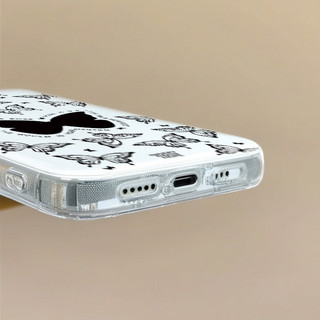 Glossy imd Beautiful Life Butterfly Illustration Casing Cho iPhone 16 15 14 13 12 11 Pro Max XR X XS