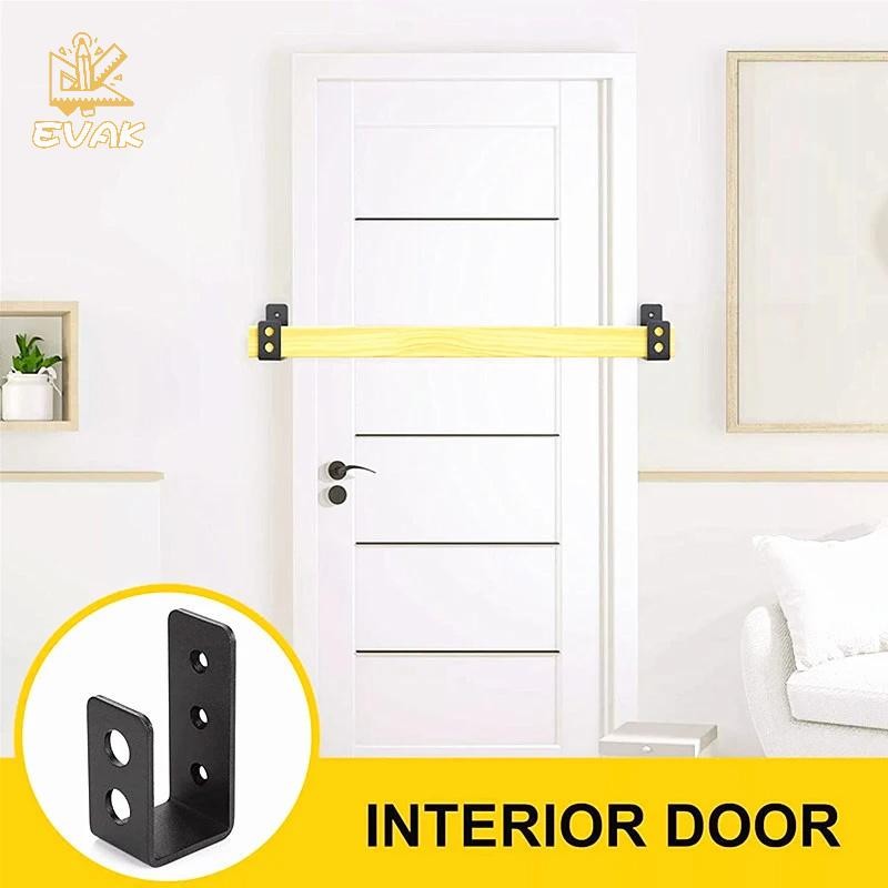 Alittlesetrtu 2x4 Cửa Rào Chắn Chân Đế Thanh An Ninh Chữ U Giá Đỡ Thiết Bị Hạng Nặng Khóa Đêm Cửa Rào Chắn Cửa Gia Cố Chân Đế VN