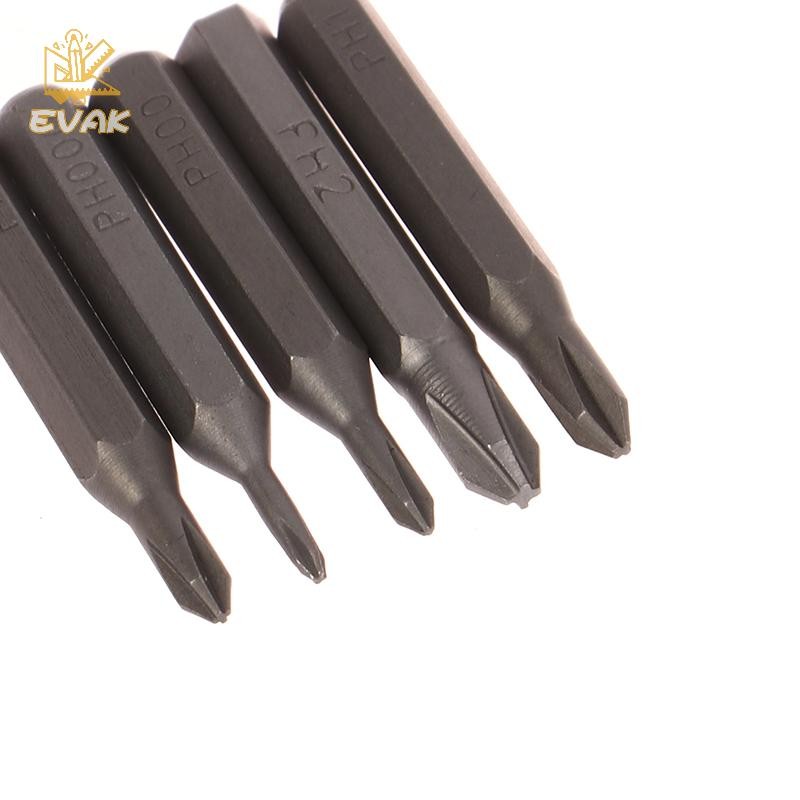 Alittlesetrtu 5 Cái H4 × 28mm Mũi tuốc nơ vít chéo PH0000 PH000 PH00 PH0 PH1 PH2 4mm Bộ tuốc nơ vít chuôi lục giác VN