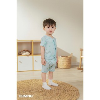 Chaang SS2025 Bộ cộc cúc giữa Bloom cho bé T6.0