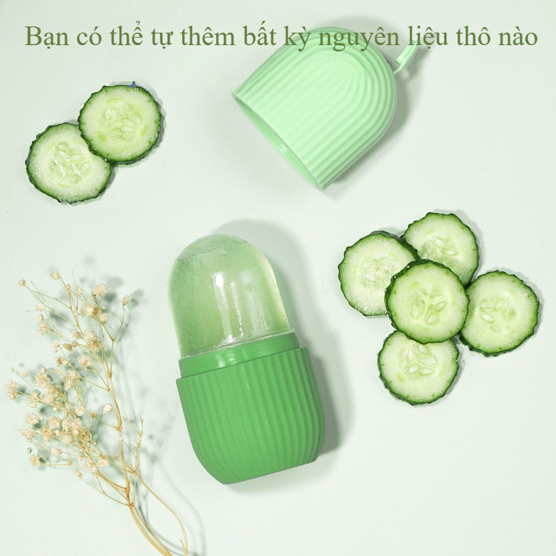 Đá Lăn Massage Mặt Bằng Silicone, Da Massage, Cho mắt, cổ, mặt, có thể tái sử dụng và chống rò rỉ