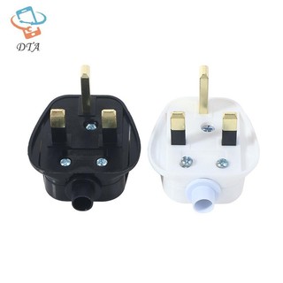 [DTA] Anh Cắm Điện Có Thể Tháo Rời Loại G Trắng Đen 3 Pin UK Main Plug 13A Thiết Bị Lắp Ráp Dây Nguồn Cầu Chì Đầu Nối Dây VN