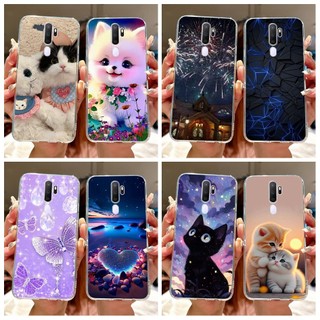 Dành Cho OPPO A5 2020 / A9 2020 / A11x A11 Ốp Lưng Trái Tim Đáng Yêu Hoạt Hình Đá Cẩm Thạch Mềm Mại Trong Suốt Vỏ Điện Thoại Silicon Cho OPPO A5 A9 2020