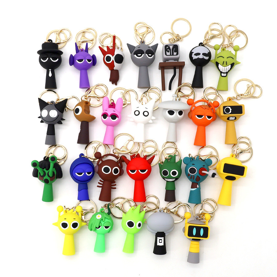 New sprunki wenda Keychain sinh viên schoolbag treo ba lô incredibox ...