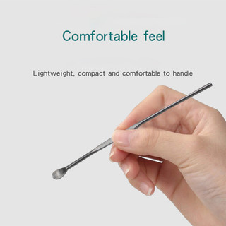 Dụng cụ làm sạch tai bằng thép không gỉ Curette Dụng cụ làm sạch tai Muỗng loại bỏ ráy tai