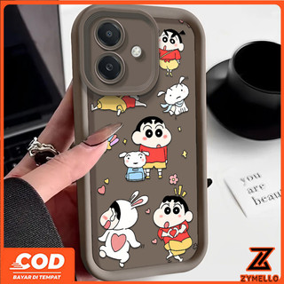 Ốp cho realme Note 60 realme Note 50 realme C75 C65 C67 C61 C55 C53 C51 Ốp điện thoại TPU chống sốc Crayon Shin-chan dễ thương