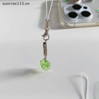 Srvn Handmade Đính Hạt Dây Xích Điện Thoại Bốn Lá Cỏ Ba Lá Điện Thoại Di Động Quyến Rũ Nhiều Màu Sắc Móc Khóa CCD Mặt Dây Chuyền Trang Trí Điện Thoại Di Động Phụ Kiện Quyến Rũ.