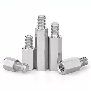 ((LXY) Trụ inox M2 / M2.5 / M3 / M4 ，chân inox Đực Cái, Cái Cái,Cọc inox đỡ  Ốc inox các loại  Đinh Ốc Lục Giác  Bằng Thép Không Gỉ Cách Ly Chuyên Dụng Cho Bo Mạch Chủ (-RM-VN-1)