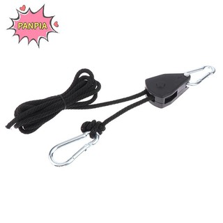Pnpia 1 / 8 2M Dây 8 Inch Có Thể Điều Chỉnh Cho Lều Quạt Trồng Ánh Sáng Ròng Rọc Dây Nâng Ròng Rọc Móc Boutique