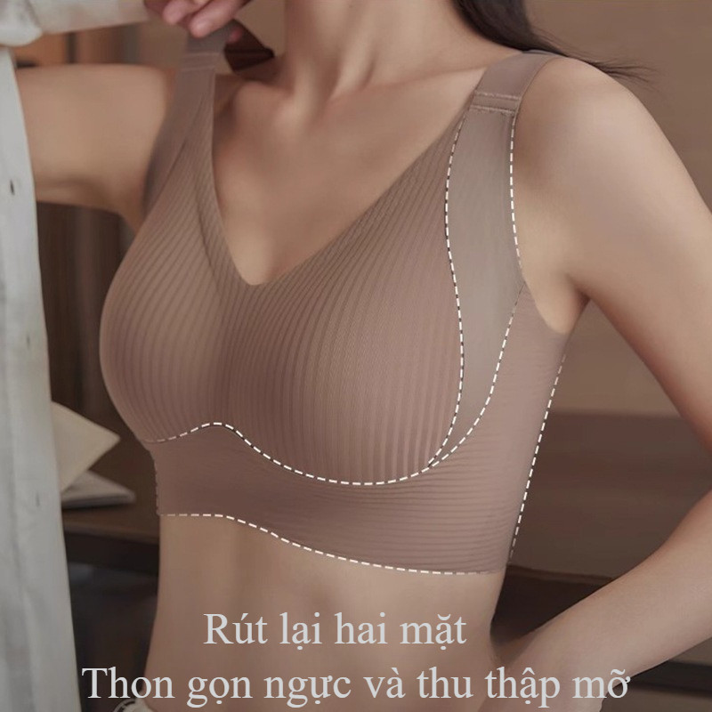 Nữ áo ngực liền mạch, Không dấu vết, không có vòng thép, Có thể điều chỉnh full cup