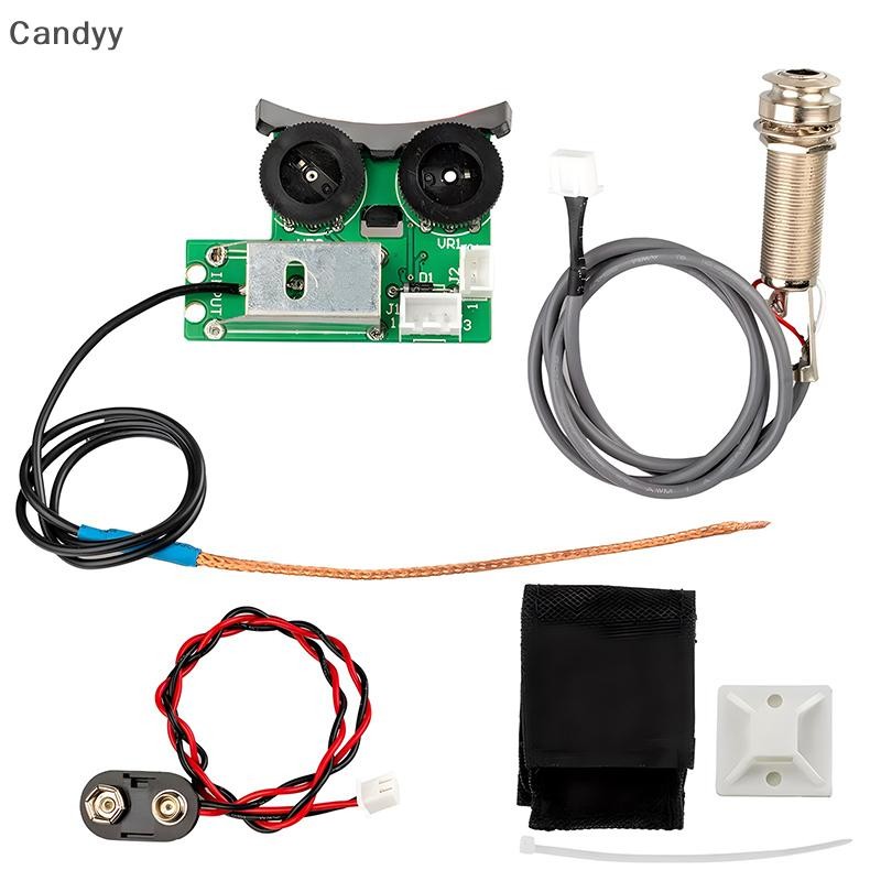 NDY Acoustic Guitar Hệ Thống Pickup Cho VT1 Đuôi Nail Pickup EQ DIY Tuner Piezo Pickup Equalizer Hệ Thống Với Mic Beat Board N