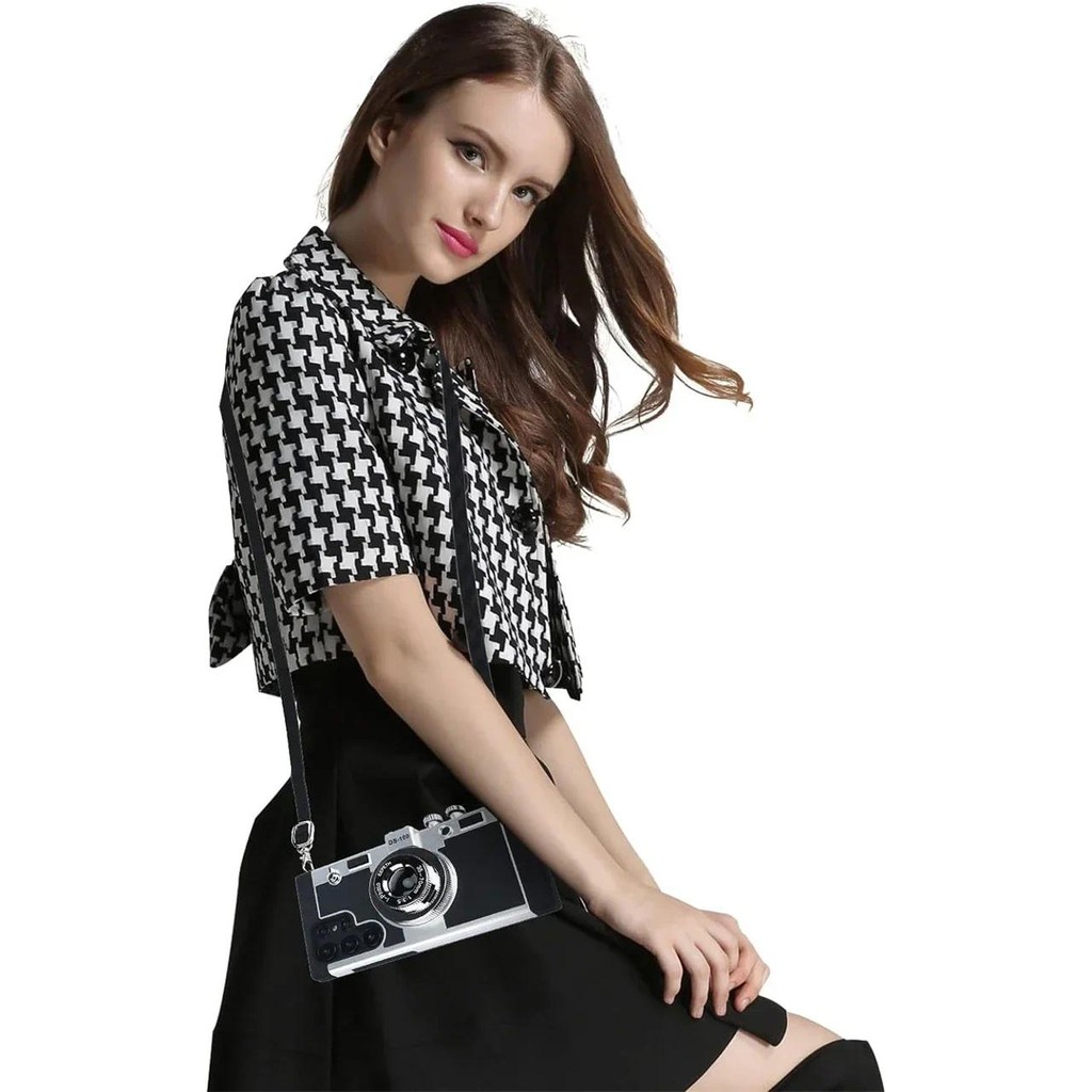 Emily in Paris Thiết Kế Camera Dành Cho Samsung Galaxy S26 S21 S22 Plus S23 S24 S25 Ultra S25Ultra S 25 S25 + Vỏ Điện Thoại Có Dây Buộc
