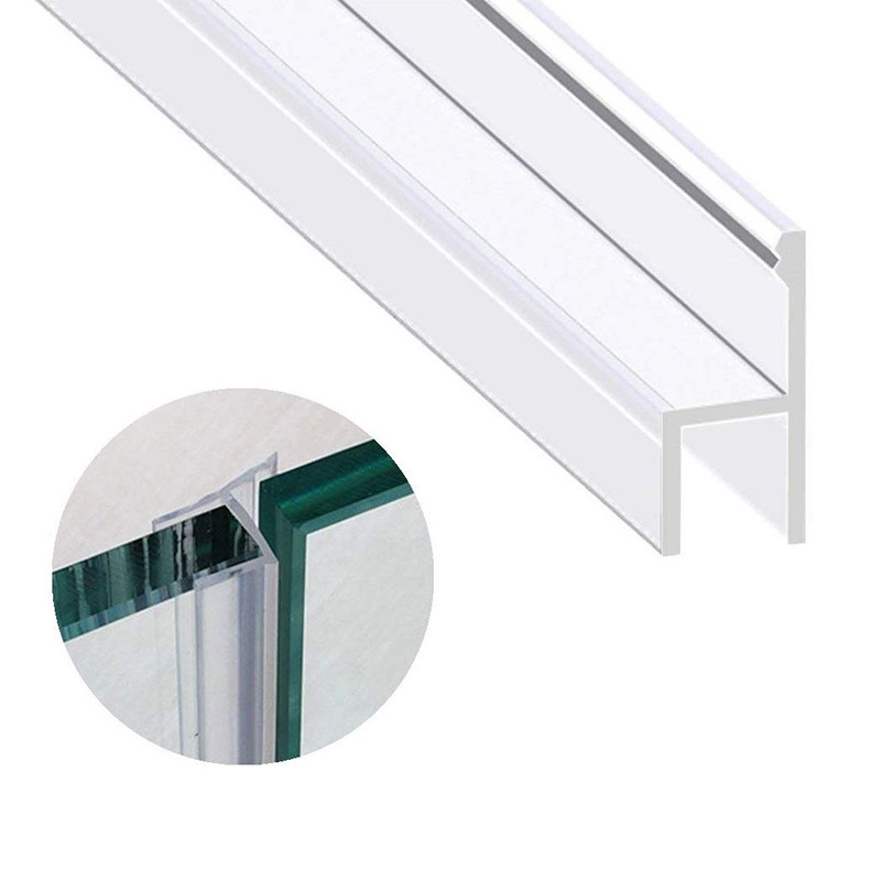 Dải niêm phong cửa kính tắm 2M, Quét cửa tắm mềm bằng silicon 120 Inch để ngăn chặn rò rỉ, Dải niêm phong không khung