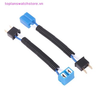 Toplanswatchstore H7 H4 Xe Tải Ô Tô Nữ Nam Gốm Pha Nối Dài Kết Nối Cắm Đèn Bóng Đèn Ổ Cắm Adapter 12V 4A VN