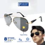 Kính râm mát đen thời trang cho nam nữ gọng tròn Ray ban chống tia UV đổi màu khi ra nắng POSHOPDM01
