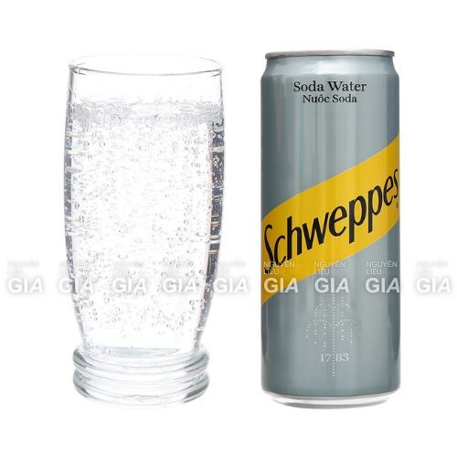 Soda Schweppes không đường lon 330ml - dùng pha chế