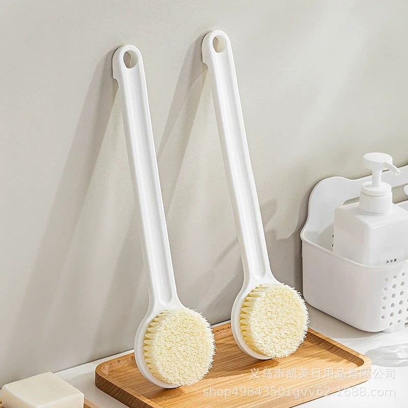 Tay Cầm Dài Tẩy Tế Bào Chết Bàn Chải Tắm Lưng Body Scrubber Bath Spa Ướt Khô Sử Dụng Thiết Kế Tiện Dụng