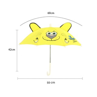 Bộ đồ chơi mưa NOOKSTORY cho bé, ô trẻ em với thiết kế tay cầm hình tai lớn và họa tiết động vật sáng tạo, phù hợp cho ngày mưa