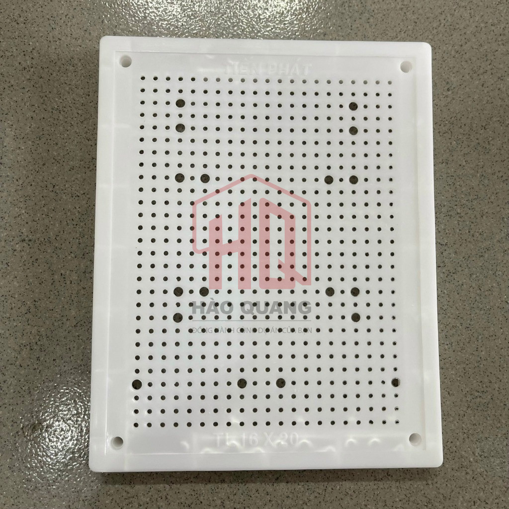 Táp Lô Điện Nhựa 16x20cm Loại Tốt – Bảng Gắn Linh Kiện, Khoan Sẵn Nhiều Lỗ, Dễ Lắp Đặt
