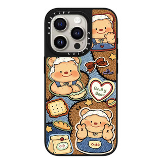 Bơ Bánh Quy Gấu Kính Cứng Ốp Lưng Điện Thoại iPhone 17 Pro Max 16 Plus 15 14 13 12 11 Ốp Lưng Bọc Hoàn Toàn Chống Sốc Phía Sau Vỏ Acrylic