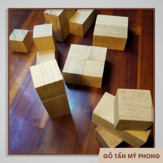 Cube 4x10x15cm, 10x10x10cm, 10x10x15cm| Khối gỗ lập phương dùng trang trí, đồ chơi. điêu khắc