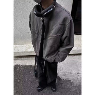 Áo khoác denim nam Gksss thời trang kiểu Mỹ cổ điển dáng rộng giản dị hợp thời trang áo khoác phong cách trung tính