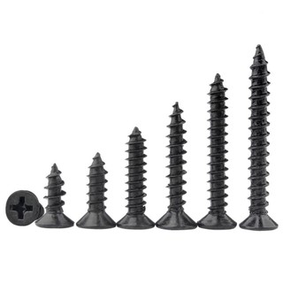 ((LXY)  (Thép Carbon Đen) Vít gỗ,Vít răng thưa bắn gỗ, vít bắt tắc kê đầu bằng M1 / M1.2 / M1.4 / M1.7 / M2 / M2.3 / M2.6 / M3 L: 3-30mm (RM-VN-1)