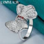 URMYLADY Bạc 925 Nơ 7-10 # Nhẫn Nữ Tiệc Cưới Thời Trang Quyến Rũ Trang Sức