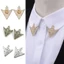 Trâm cài cổ MONOSTYLE, Áo sơ mi tam giác rỗng cổ điển, Trang trí trang trí trang trí tinh tế Trâm cài kim loại rỗng cho bữa tiệc lễ kinh doanh