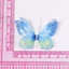 CATIYAHA 50 Miếng Dán Bướm Vải Organza, Miếng Dán Thêu Bướm Voan Mờ Màu Gradient, Miếng Dán Bướm Lưới Mô Phỏng Hai Lớp