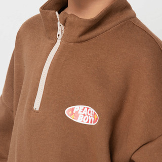 Áo nỉ trẻ em half-zip PEACE BOY size 12-35kg khóa séc cổ cao  | Dương Oyy 011224210