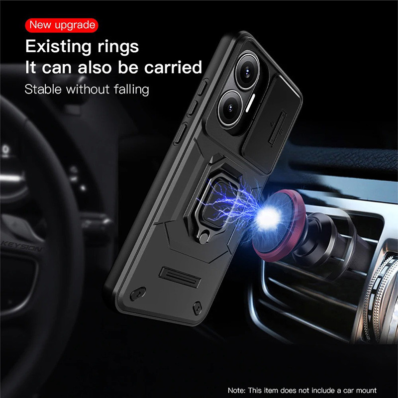 Dành Cho Xiaomi Redmi Turbo 4 Pro Vỏ Giáp Chống Sốc Trượt Bảo Vệ Ống Kính Máy Ảnh Vòng Đứng