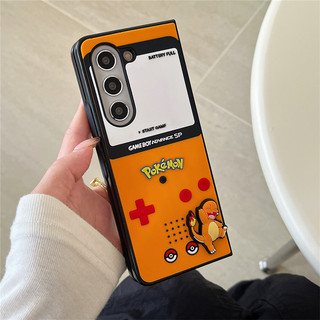 Vỏ silicon 3D Pokémon Poke Balls Charmander cho Samsung Galaxy Z Fold 7 6 5 4 3 Z Flip 4 5 6 7