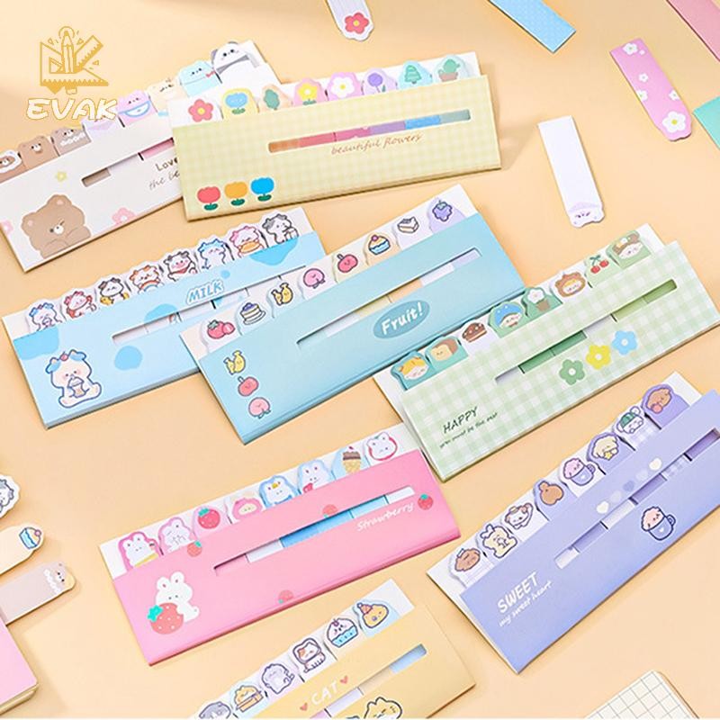 Alittlesetrtu 120 Tờ Kawaii Animal Sticky Note Phân Loại Chỉ Số Nhãn ...