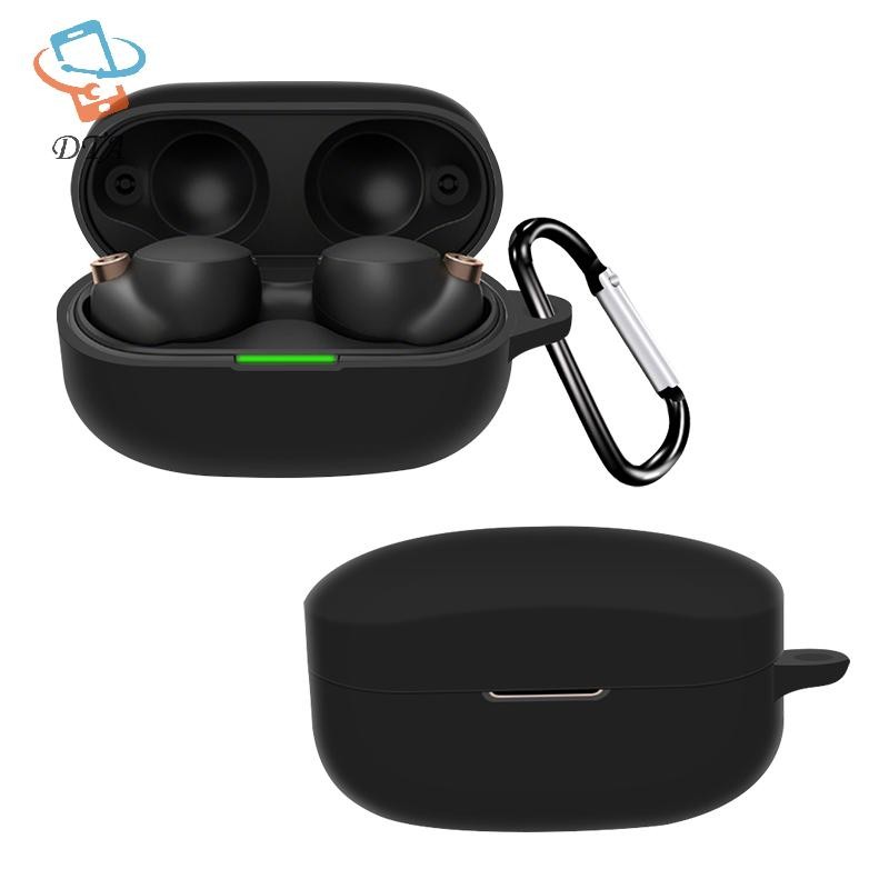 [DTA] Ốp Silicon Mềm Cho Vỏ Tai Nghe WF-1000XM4 Hộp Sạc Bảo Vệ Tai Nghe Không Dây Có Móc VN