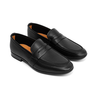 Giày lười nam da bê thượng hạng không nhăn FTTLeather,giày tây nam êm chân da mềm không gãy mũi F901