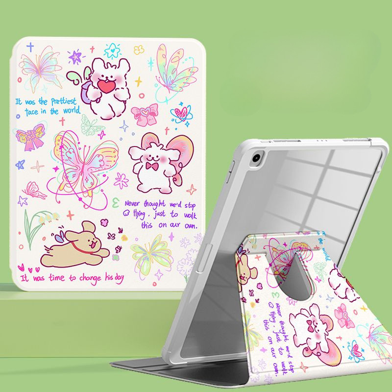 Vỏ bảo vệ cho Samsung Galaxy S10ULTRA Tab A7 lite 8.7inch A9 + S7 + / S8 + / S7FE S10 FE + S9 FE + Tab S6 lite 2024 360 Vỏ máy tính bảng hoạt hình dễ thương