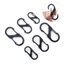 10 Cái / gói Phong Cách Mới Mạ Điện Hợp Kim Mạ Kẽm Hình Chữ S Carabiner Hai Đầu Mùa Xuân Khóa Chó Hành Lý Phần Cứng Vòng Chìa Khóa Mặt Dây Chuyền Tự Làm Phụ Kiện Trang Sức